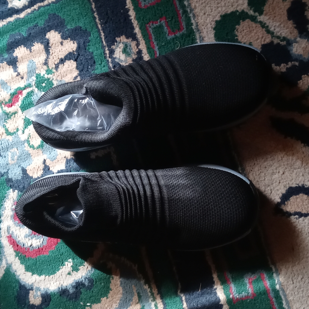 Walking shoes and purse